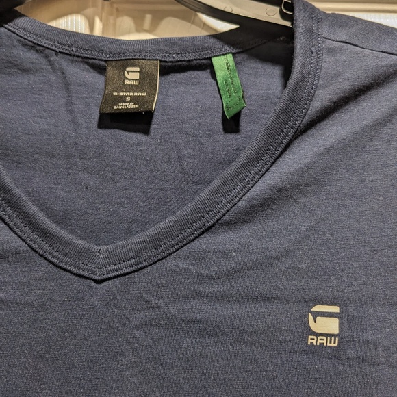 G-Star Raw Navy Blue Cotton Tee women's size small - Picture 2 of 5